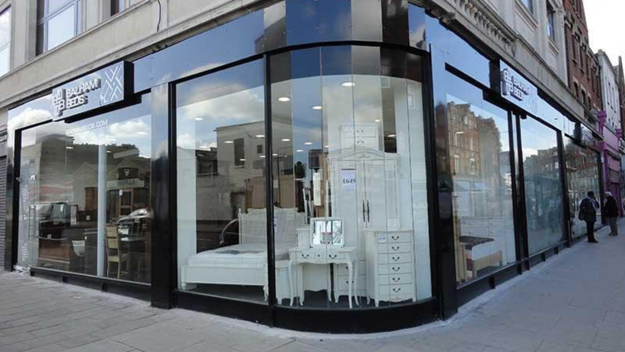 Aluminium shopfront installation in Scotland for commercial stores